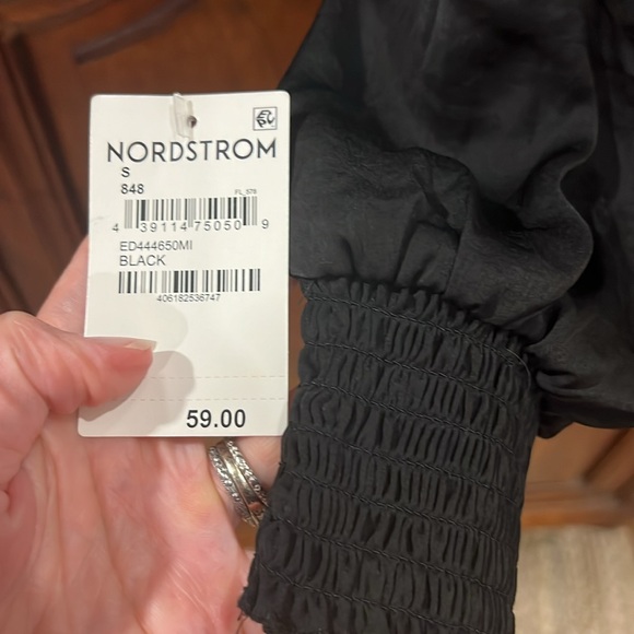 Open Edit black long sleeve crop top NEW - Small - Picture 2 of 6